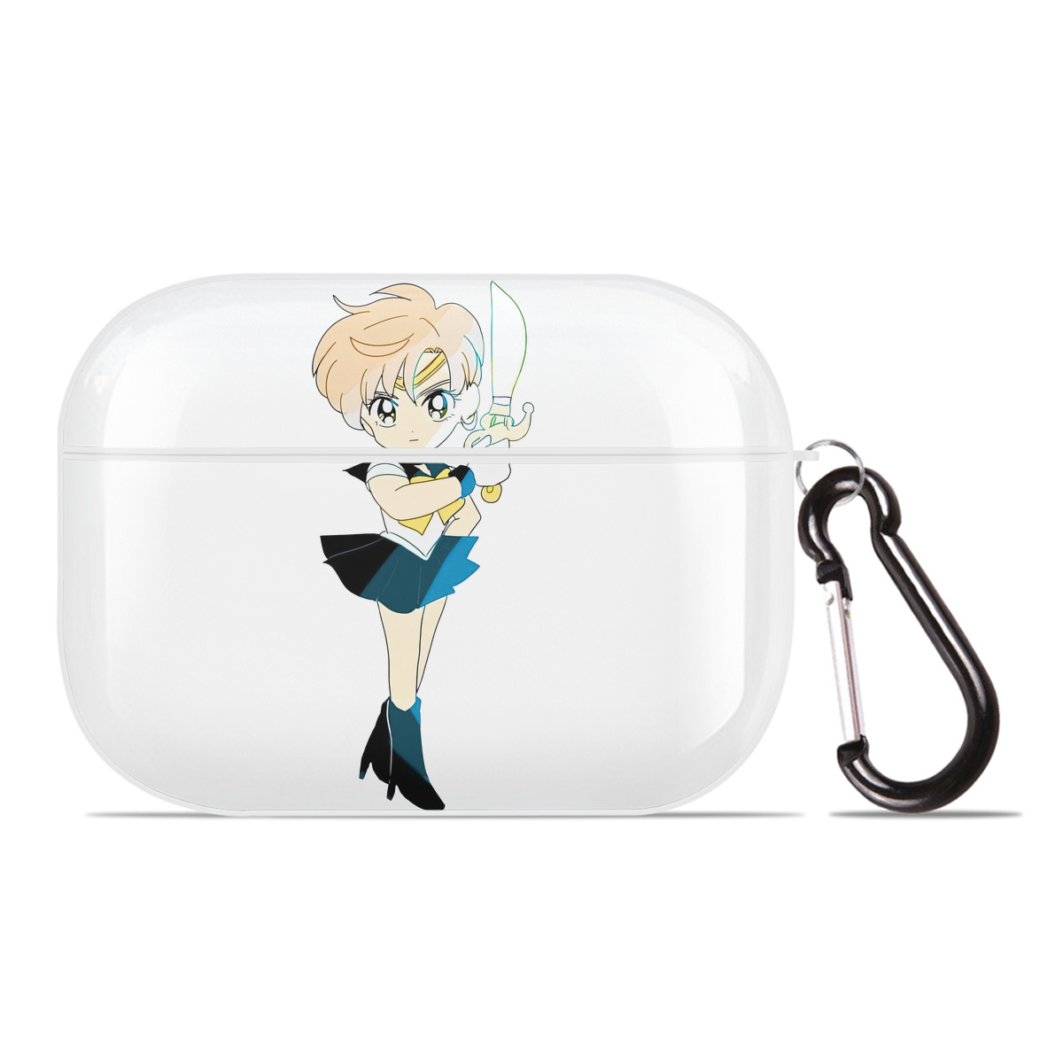 （画像用） 美少女戦士セーラームーン 天王はるか Sailor Moon Tenoh Haruka 【AirPods Pro用】ハードシェル保護ケース 耐衝撃・防指紋・カラビナ付き商品仕様