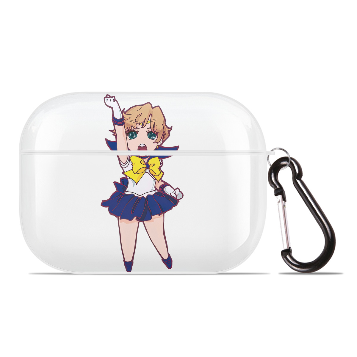 （画像用） 美少女戦士セーラームーン 天王はるか Sailor Moon Tenoh Haruka 【AirPods Pro用】ハードシェル保護ケース 耐衝撃・防指紋・カラビナ付き商品仕様