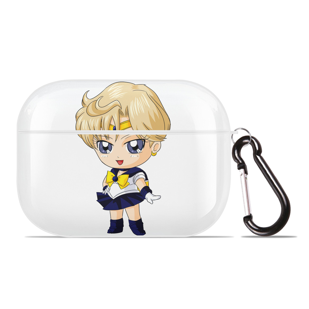（画像用） 美少女戦士セーラームーン 天王はるか Sailor Moon Tenoh Haruka 【AirPods Pro用】ハードシェル保護ケース 耐衝撃・防指紋・カラビナ付き商品仕様