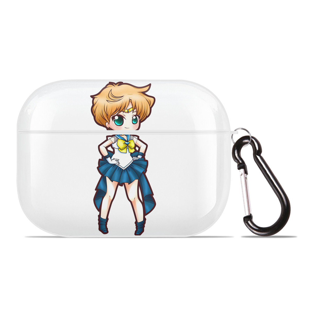 （画像用） 美少女戦士セーラームーン 天王はるか Sailor Moon Tenoh Haruka 【AirPods Pro用】ハードシェル保護ケース 耐衝撃・防指紋・カラビナ付き商品仕様