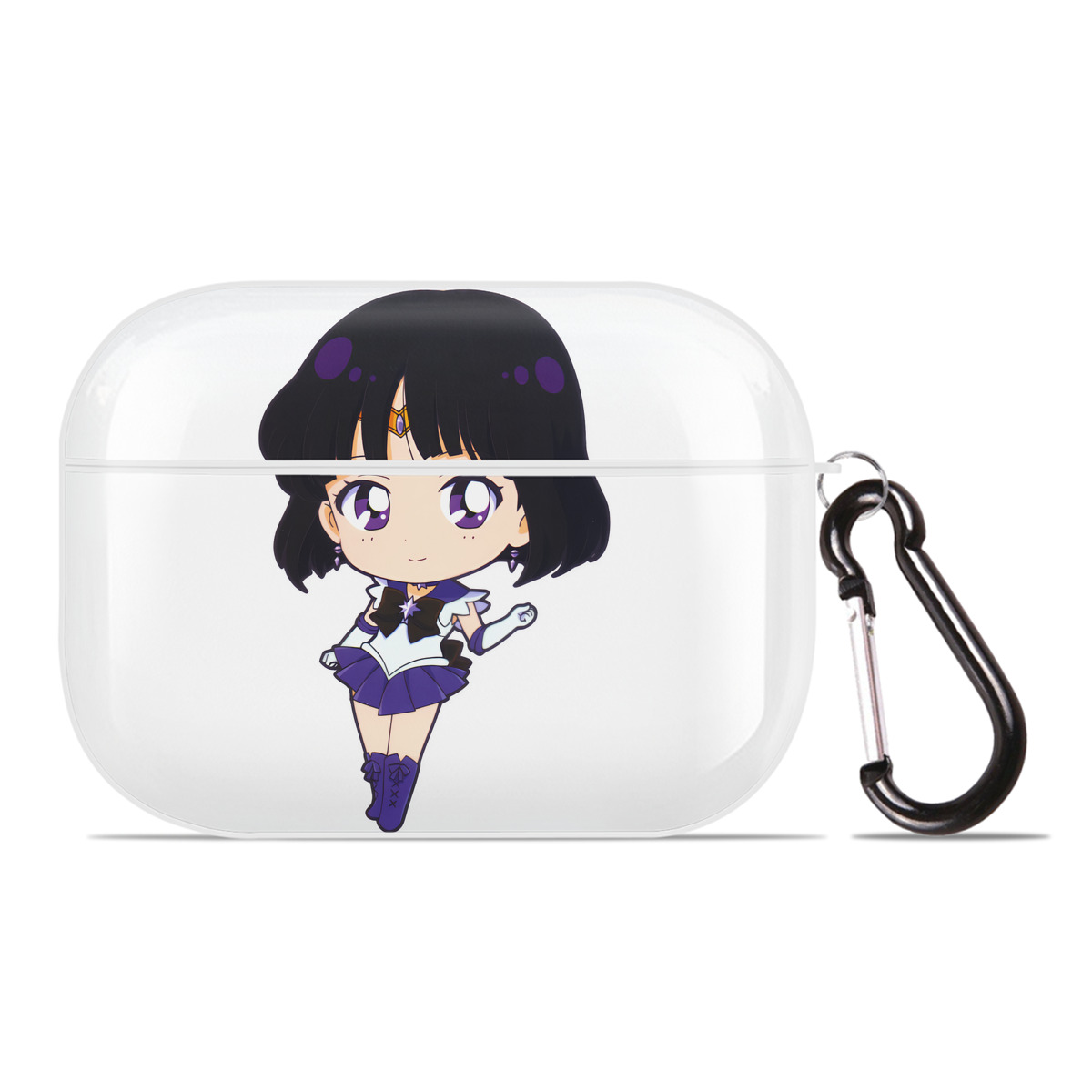 （画像用） 美少女戦士セーラームーン 土萠ほたる Sailor Moon Tomoe Hotaru （セーラーサターン；Sailor Saturn） 【AirPods Pro用】ハードシェル保護ケース 耐衝撃・防指紋・カラビナ付き商品仕様