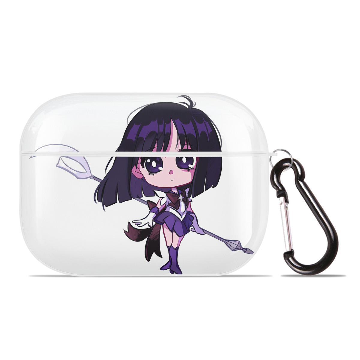 （画像用） 美少女戦士セーラームーン 土萠ほたる Sailor Moon Tomoe Hotaru （セーラーサターン；Sailor Saturn） 【AirPods Pro用】ハードシェル保護ケース 耐衝撃・防指紋・カラビナ付き商品仕様
