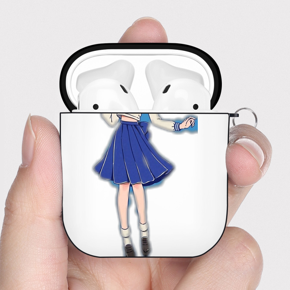 （画像用） 美少女戦士セーラームーン 水野 亜美 みずの あみ Sailor Moon Mizuno Ami AirPods 第2世代保護ケース ハードシェル ブラック 耐衝撃・防指紋・カラビナ付き