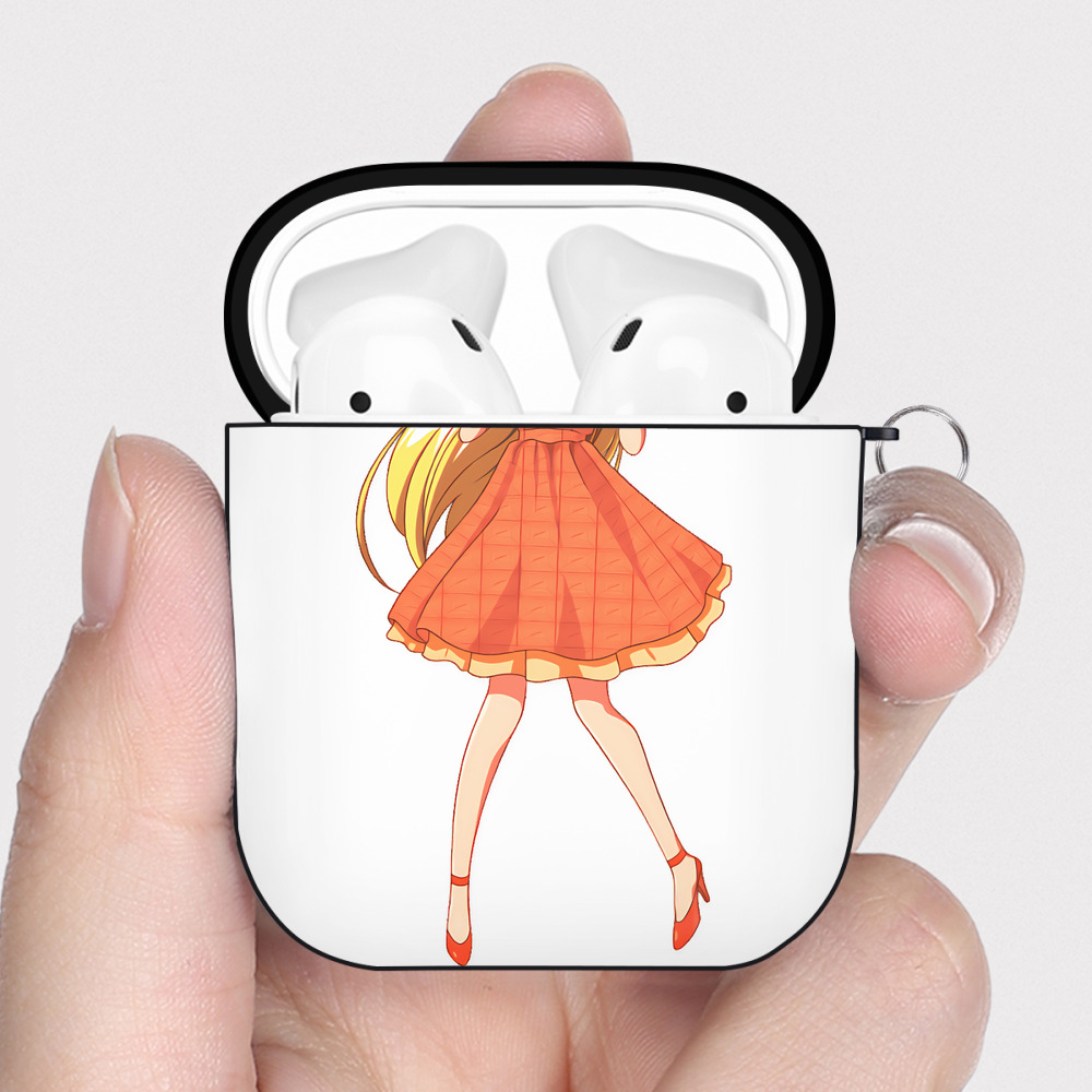 （画像用） 美少女戦士セーラームーン 愛野 美奈子 あいの みなこ Sailor Moon Aino Minako AirPods 第2世代保護ケース ハードシェル ブラック 耐衝撃・防指紋・カラビナ付き