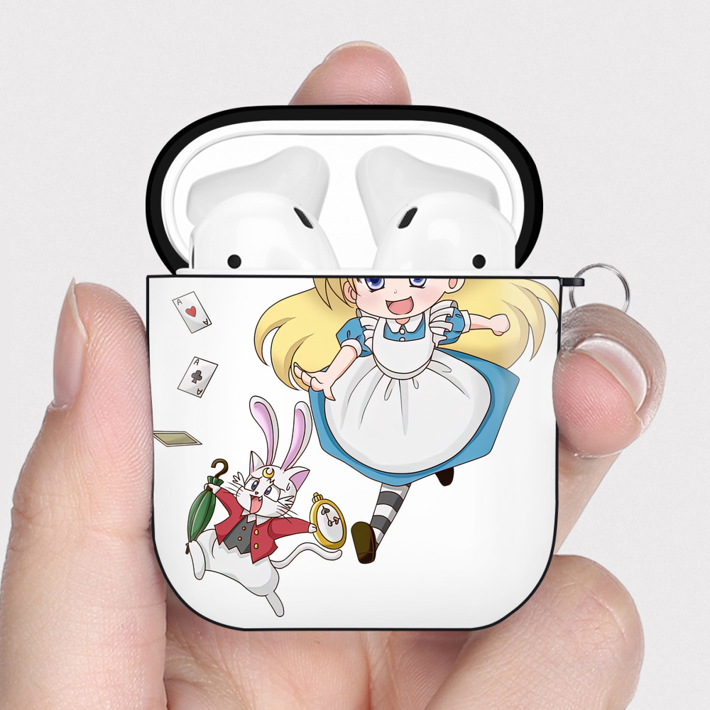 （画像用） 美少女戦士セーラームーン 愛野 美奈子 あいの みなこ Sailor Moon Aino Minako AirPods 第2世代保護ケース ハードシェル ブラック 耐衝撃・防指紋・カラビナ付き