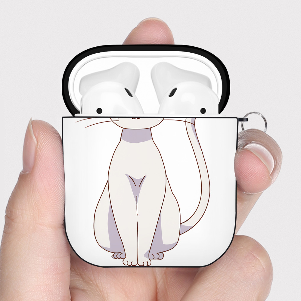 （画像用） 美少女戦士セーラームーン Sailor Moon AirPods 第2世代保護ケース ハードシェル ブラック 耐衝撃・防指紋・カラビナ付き
