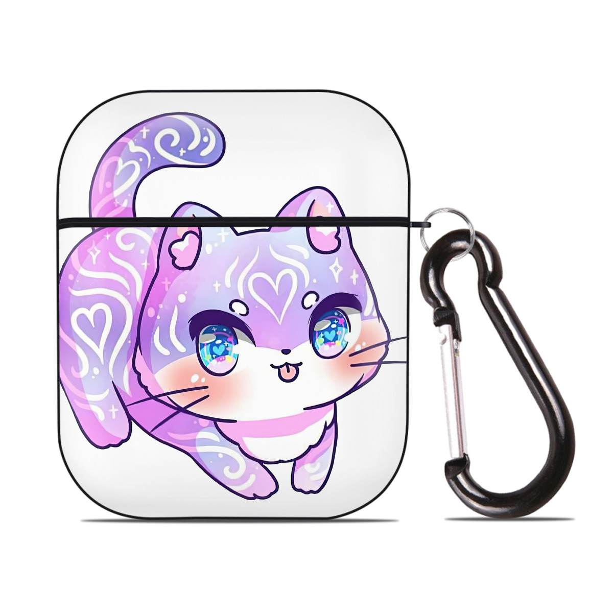 （画像用） 美少女戦士セーラームーン Sailor Moon AirPods 第2世代保護ケース ハードシェル ブラック 耐衝撃・防指紋・カラビナ付き