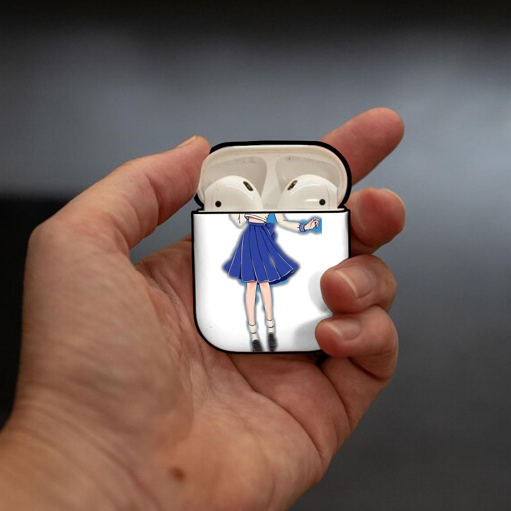 美少女戦士セーラームーン 水野 亜美 みずの あみ Sailor Moon Mizuno Ami AirPods 第2世代保護ケース ハードシェル ブラック 耐衝撃・防指紋・カラビナ付き