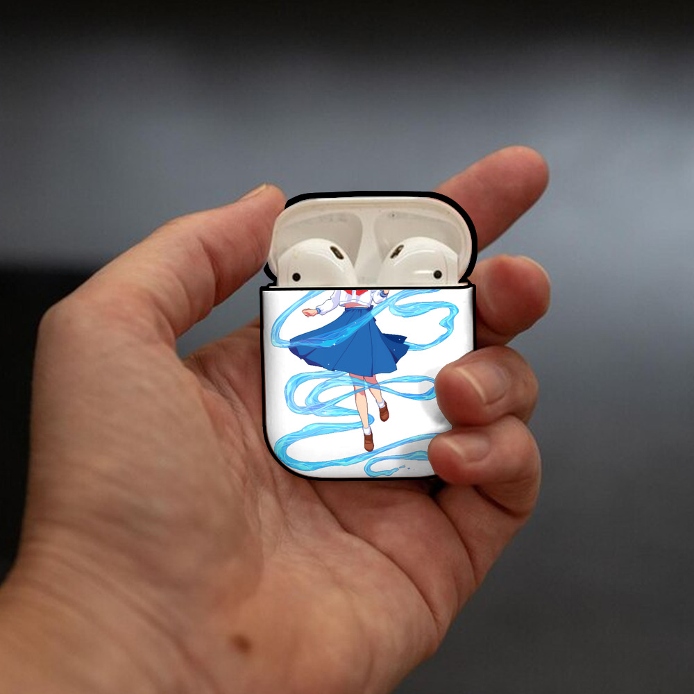 美少女戦士セーラームーン 水野 亜美 みずの あみ Sailor Moon Mizuno Ami AirPods 第2世代保護ケース ハードシェル ブラック 耐衝撃・防指紋・カラビナ付き