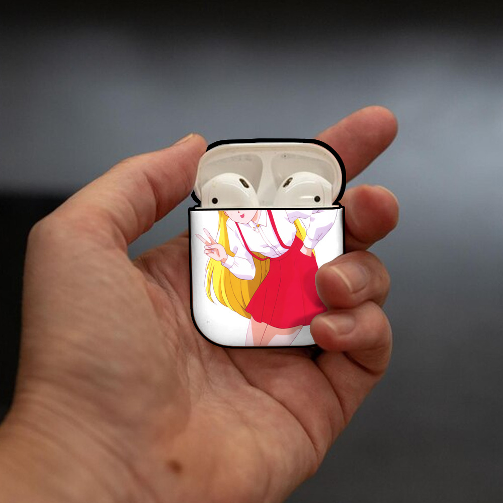 美少女戦士セーラームーン 愛野 美奈子 あいの みなこ Sailor Moon Aino Minako AirPods 第2世代保護ケース ハードシェル ブラック 耐衝撃・防指紋・カラビナ付き