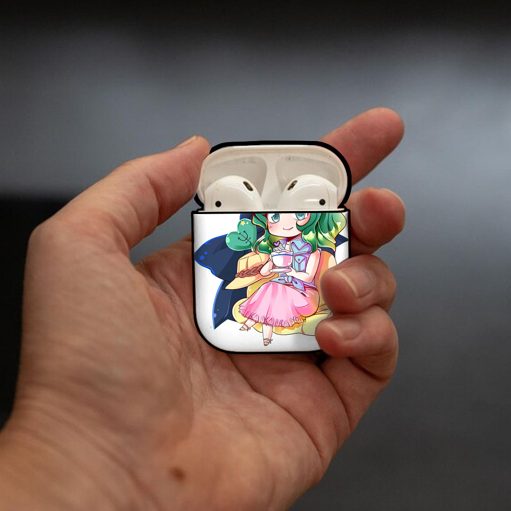 美少女戦士セーラームーン 海王 みちる（かいおう みちる） Sailor Moon Kaiou Michiru AirPods 第2世代保護ケース ハードシェル ブラック 耐衝撃・防指紋・カラビナ付き