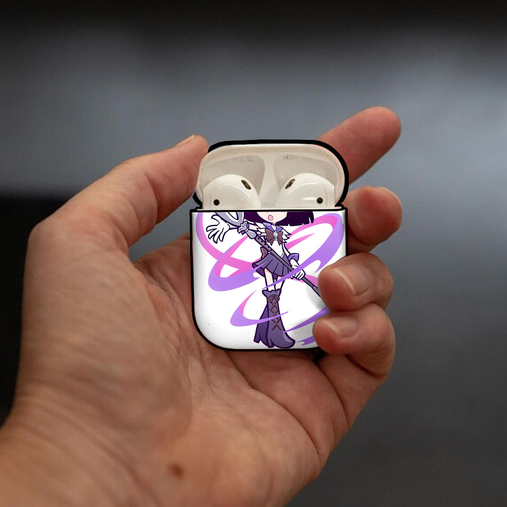 美少女戦士セーラームーン 土萠ほたる Sailor Moon Tomoe Hotaru （セーラーサターン；Sailor Saturn） AirPods 第2世代保護ケース ハードシェル ブラック 耐衝撃・防指紋・カラビナ付き