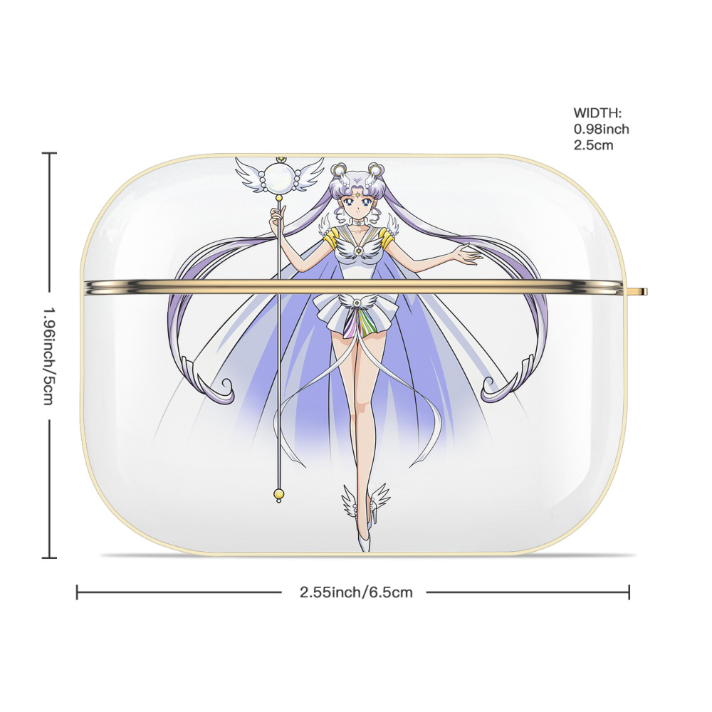 美少女戦士セーラームーン 月野 うさぎ つきの うさぎ Sailor Moon Tsukino Usagi 【AirPods Pro用】ハードシェル保護ケース｜耐衝撃・防指紋・カラビナ付き商品仕様