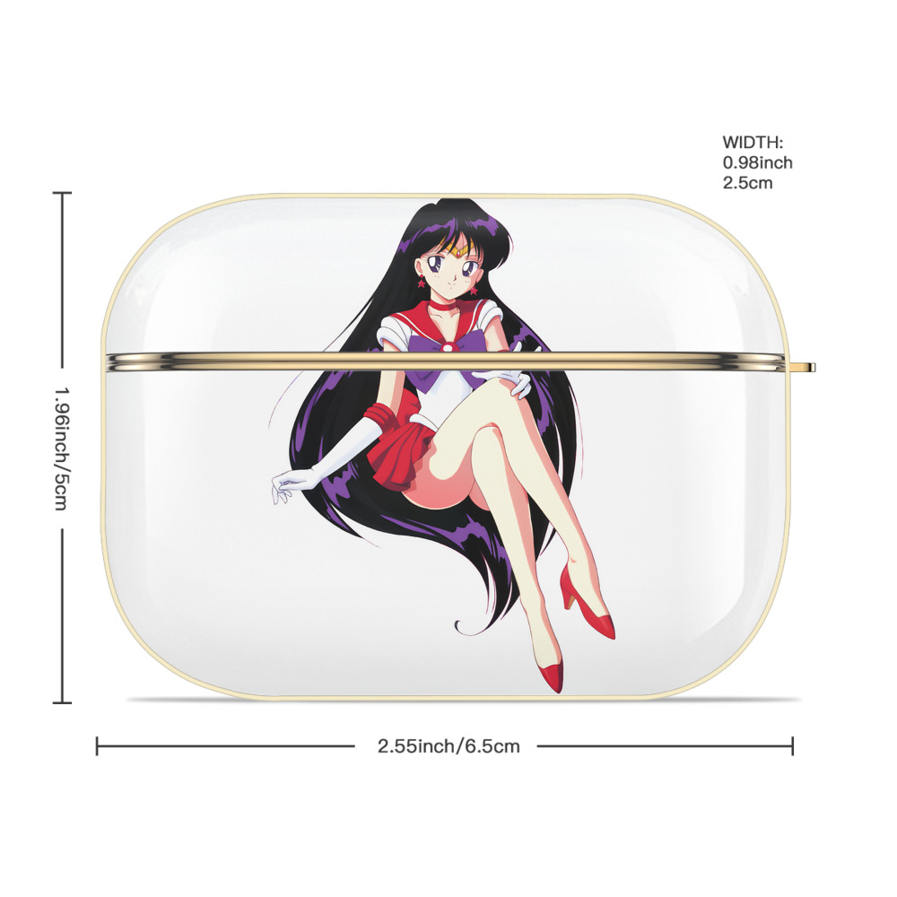 美少女戦士セーラームーン 火野レイ ひの レイ Sailor Moon Hino Rei （セーラーマーズ,Sailor Mars） 【AirPods Pro用】ハードシェル保護ケース｜耐衝撃・防指紋・カラビナ付き商品仕様