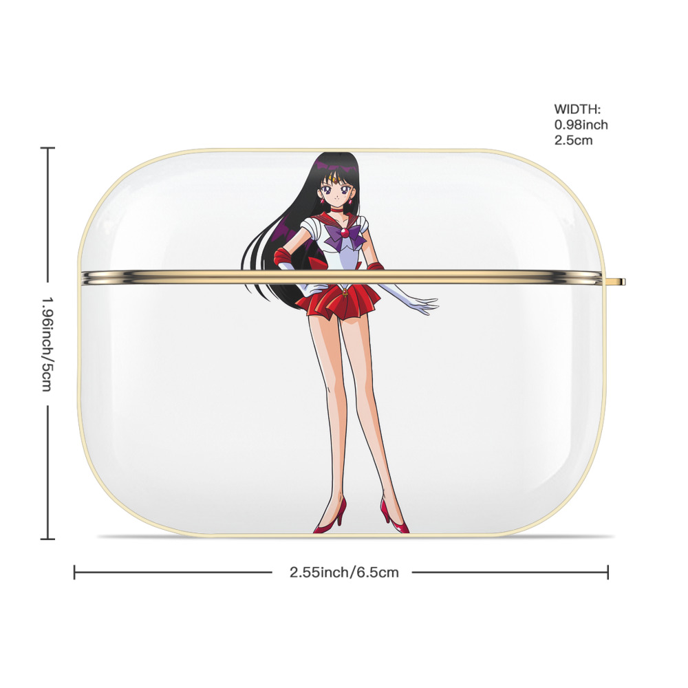 美少女戦士セーラームーン 火野レイ ひの レイ Sailor Moon Hino Rei （セーラーマーズ,Sailor Mars） 【AirPods Pro用】ハードシェル保護ケース｜耐衝撃・防指紋・カラビナ付き商品仕様