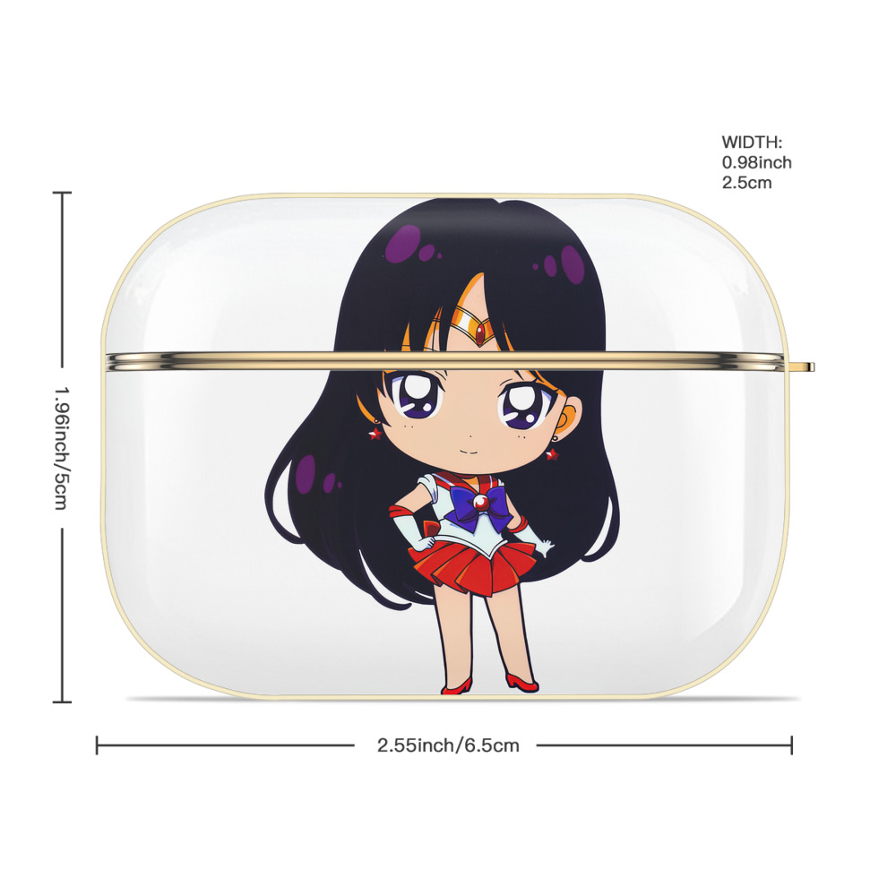 美少女戦士セーラームーン 火野レイ ひの レイ Sailor Moon Hino Rei （セーラーマーズ,Sailor Mars） 【AirPods Pro用】ハードシェル保護ケース｜耐衝撃・防指紋・カラビナ付き商品仕様
