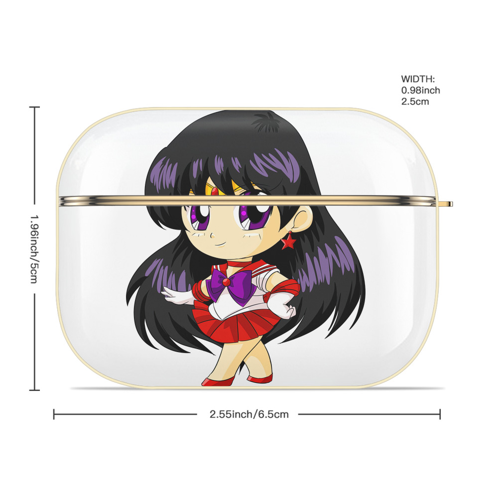 美少女戦士セーラームーン 火野レイ ひの レイ Sailor Moon Hino Rei （セーラーマーズ,Sailor Mars） 【AirPods Pro用】ハードシェル保護ケース｜耐衝撃・防指紋・カラビナ付き商品仕様