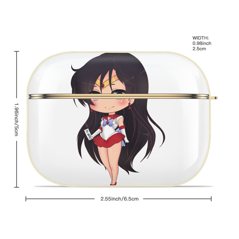 美少女戦士セーラームーン 火野レイ ひの レイ Sailor Moon Hino Rei （セーラーマーズ,Sailor Mars） 【AirPods Pro用】ハードシェル保護ケース｜耐衝撃・防指紋・カラビナ付き商品仕様