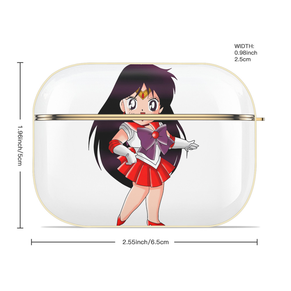 美少女戦士セーラームーン 火野レイ ひの レイ Sailor Moon Hino Rei （セーラーマーズ,Sailor Mars） 【AirPods Pro用】ハードシェル保護ケース｜耐衝撃・防指紋・カラビナ付き商品仕様