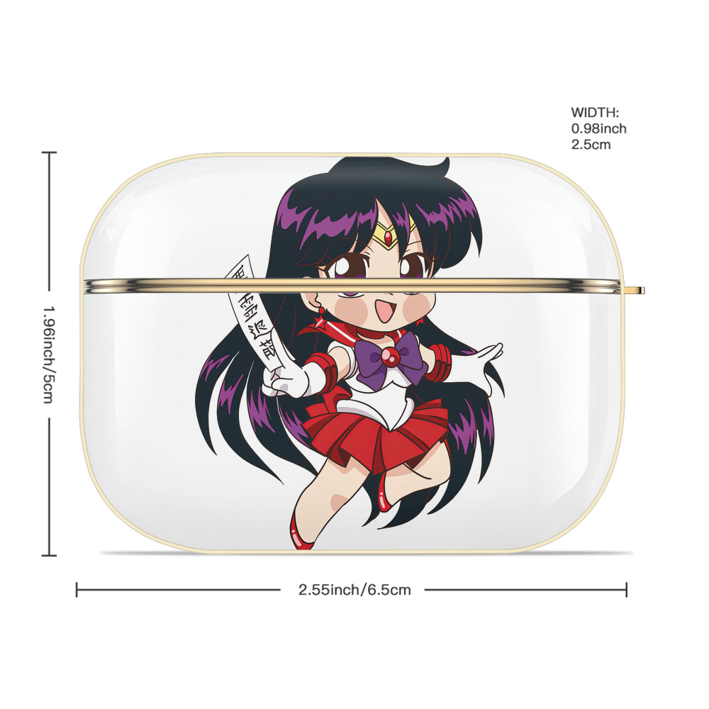 美少女戦士セーラームーン 火野レイ ひの レイ Sailor Moon Hino Rei （セーラーマーズ,Sailor Mars） 【AirPods Pro用】ハードシェル保護ケース｜耐衝撃・防指紋・カラビナ付き商品仕様