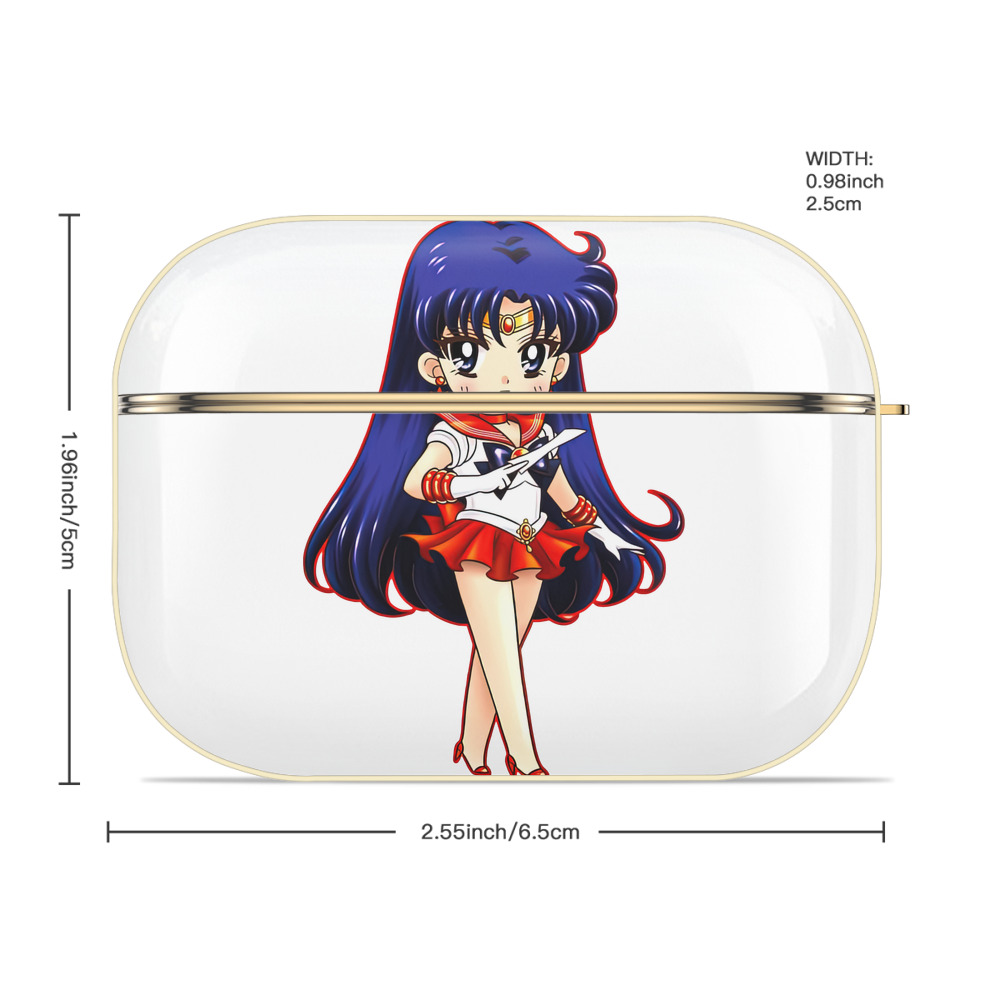 美少女戦士セーラームーン 火野レイ ひの レイ Sailor Moon Hino Rei （セーラーマーズ,Sailor Mars） 【AirPods Pro用】ハードシェル保護ケース｜耐衝撃・防指紋・カラビナ付き商品仕様