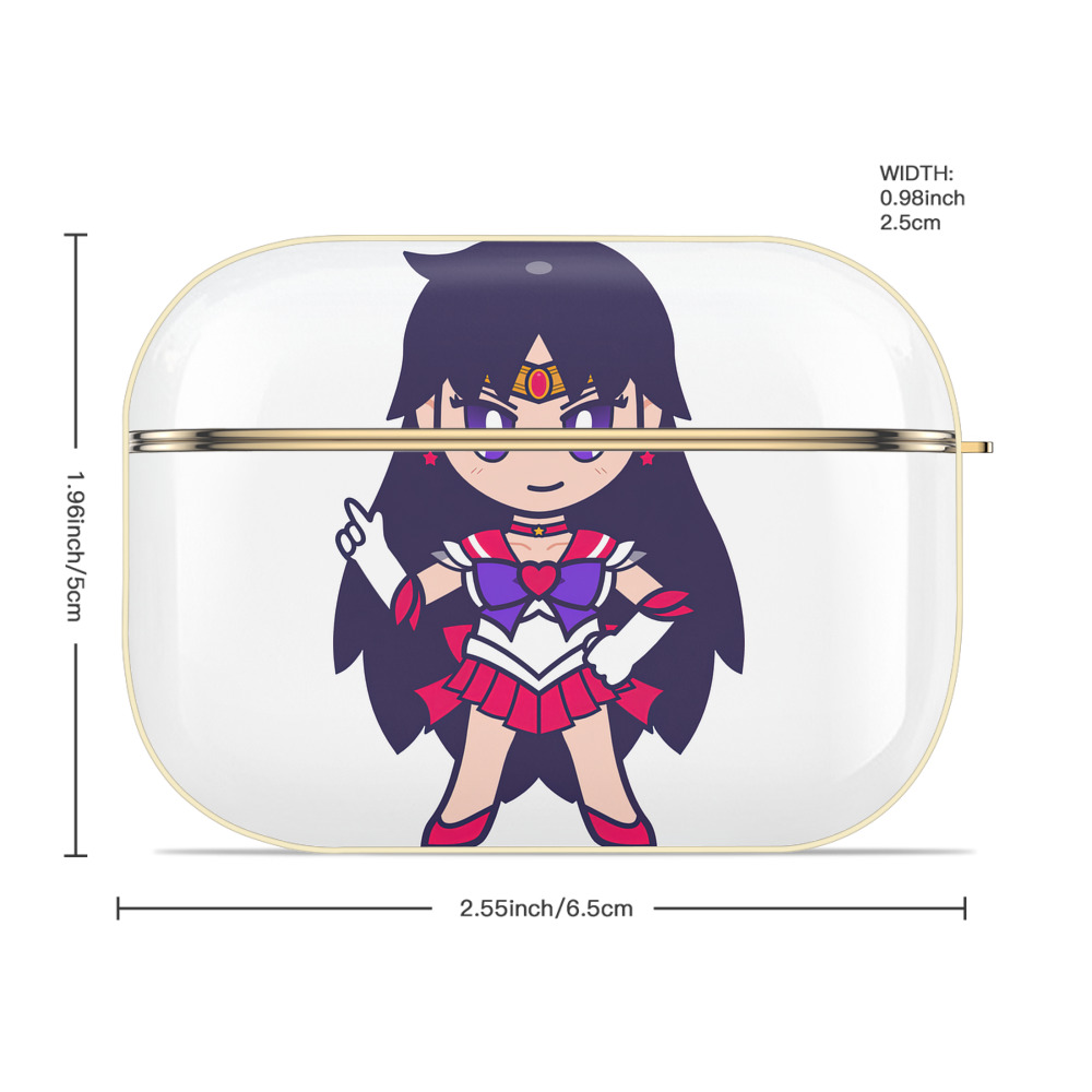 美少女戦士セーラームーン 火野レイ ひの レイ Sailor Moon Hino Rei （セーラーマーズ,Sailor Mars） 【AirPods Pro用】ハードシェル保護ケース｜耐衝撃・防指紋・カラビナ付き商品仕様