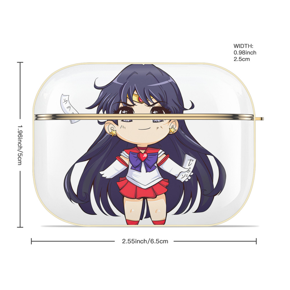 美少女戦士セーラームーン 火野レイ ひの レイ Sailor Moon Hino Rei （セーラーマーズ,Sailor Mars） 【AirPods Pro用】ハードシェル保護ケース｜耐衝撃・防指紋・カラビナ付き商品仕様