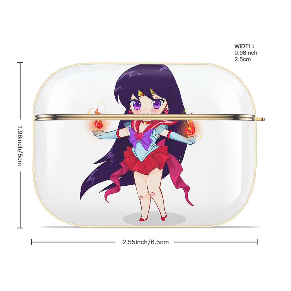 美少女戦士セーラームーン 火野レイ ひの レイ Sailor Moon Hino Rei （セーラーマーズ,Sailor Mars） 【AirPods Pro用】ハードシェル保護ケース｜耐衝撃・防指紋・カラビナ付き商品仕様