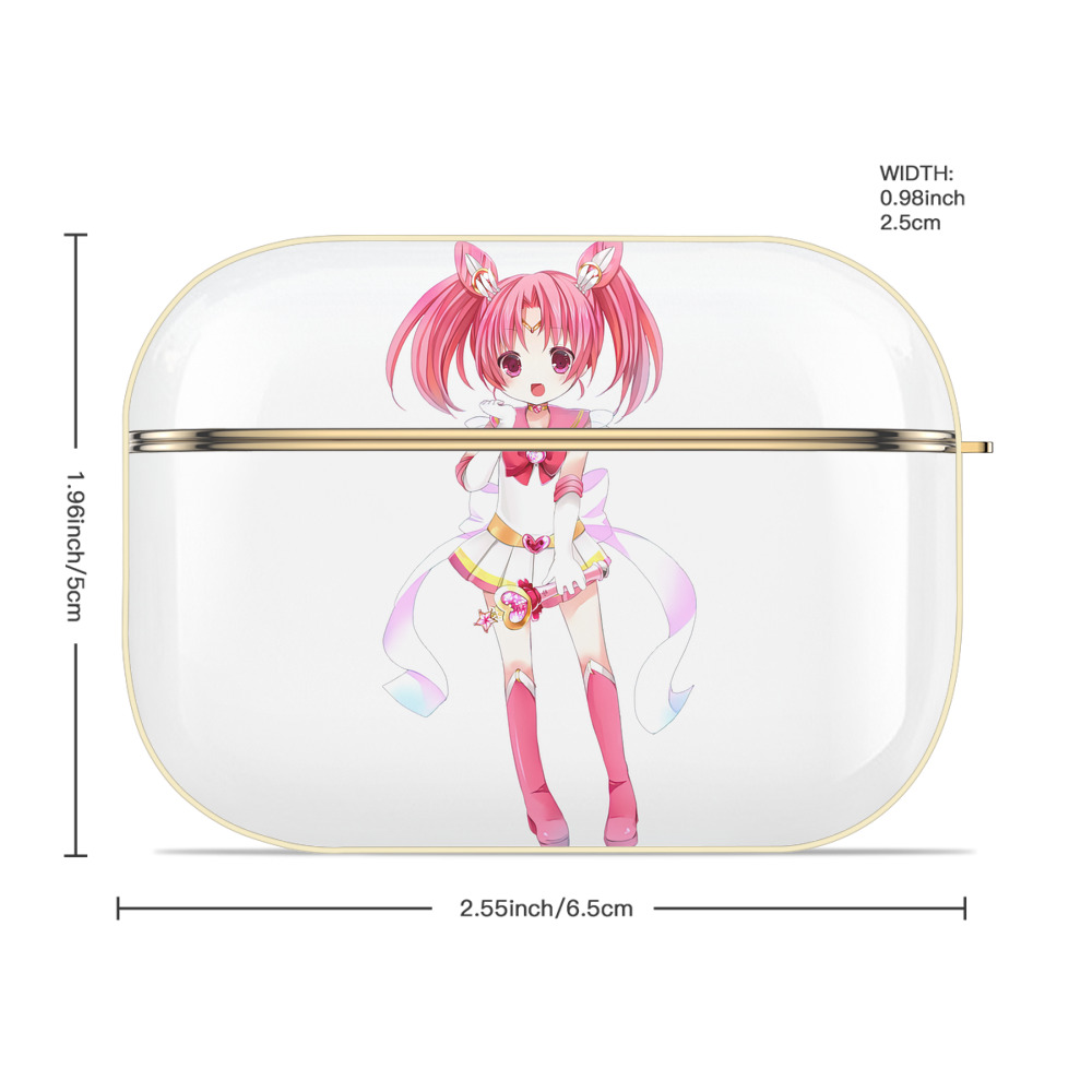 美少女戦士セーラームーン ちびうさ Sailor Moon Chibiusa Tsukino Usagi Small Lady Serenity 【AirPods Pro用】ハードシェル保護ケース｜耐衝撃・防指紋・カラビナ付き商品仕様