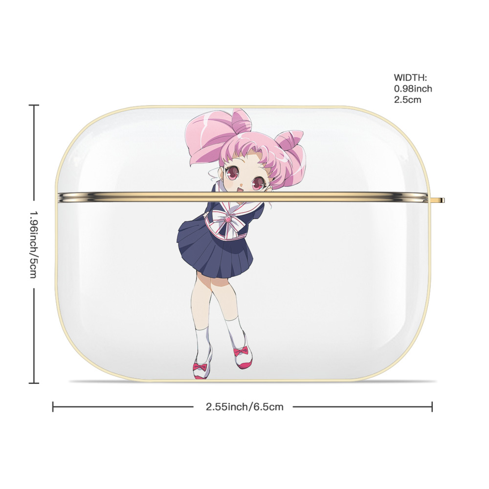 美少女戦士セーラームーン ちびうさ Sailor Moon Chibiusa Tsukino Usagi Small Lady Serenity 【AirPods Pro用】ハードシェル保護ケース｜耐衝撃・防指紋・カラビナ付き商品仕様