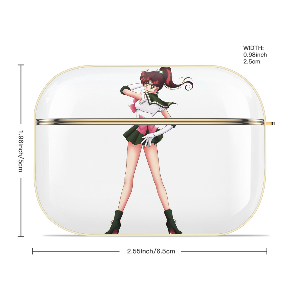 美少女戦士セーラームーン 木野 まこと きの まこと Sailor Moon Kino Makoto （セーラージュピター；Sailor Jupiter） 【AirPods Pro用】ハードシェル保護ケース｜耐衝撃・防指紋・カラビナ付き商品仕様