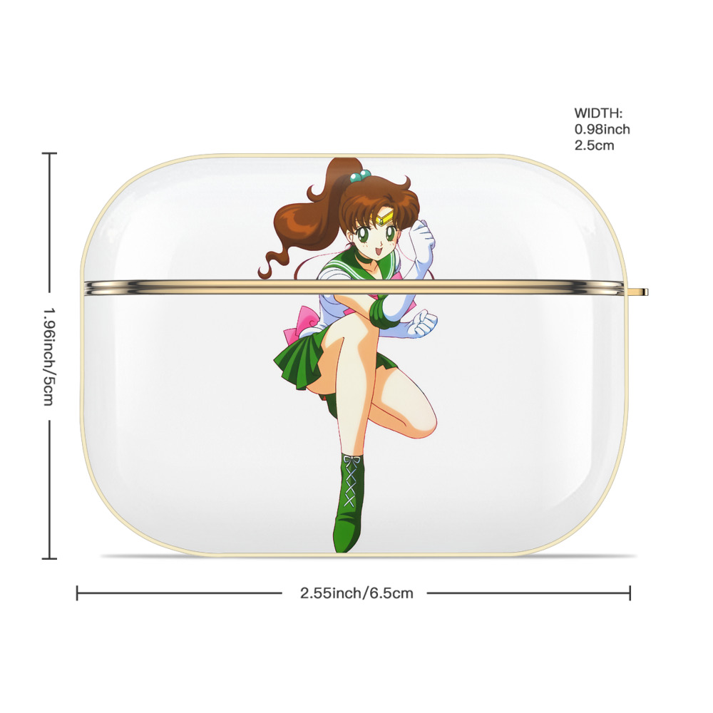 美少女戦士セーラームーン 木野 まこと きの まこと Sailor Moon Kino Makoto （セーラージュピター；Sailor Jupiter） 【AirPods Pro用】ハードシェル保護ケース｜耐衝撃・防指紋・カラビナ付き商品仕様