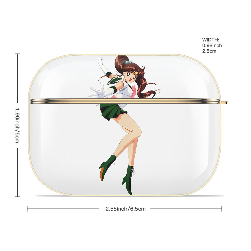 美少女戦士セーラームーン 木野 まこと きの まこと Sailor Moon Kino Makoto （セーラージュピター；Sailor Jupiter） 【AirPods Pro用】ハードシェル保護ケース｜耐衝撃・防指紋・カラビナ付き商品仕様