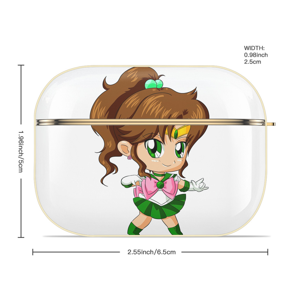 美少女戦士セーラームーン 木野 まこと きの まこと Sailor Moon Kino Makoto （セーラージュピター；Sailor Jupiter） 【AirPods Pro用】ハードシェル保護ケース｜耐衝撃・防指紋・カラビナ付き商品仕様