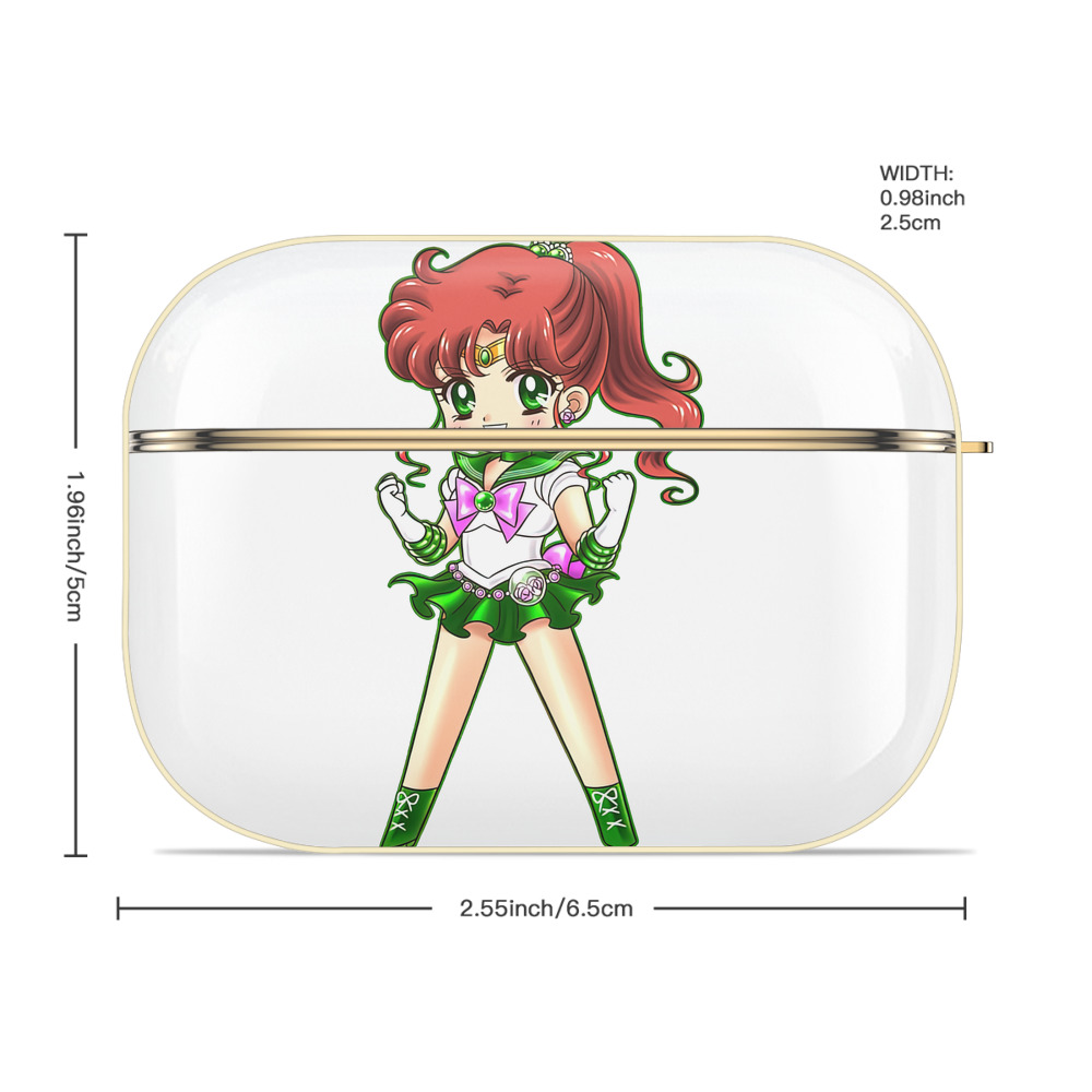 美少女戦士セーラームーン 木野 まこと きの まこと Sailor Moon Kino Makoto （セーラージュピター；Sailor Jupiter） 【AirPods Pro用】ハードシェル保護ケース｜耐衝撃・防指紋・カラビナ付き商品仕様