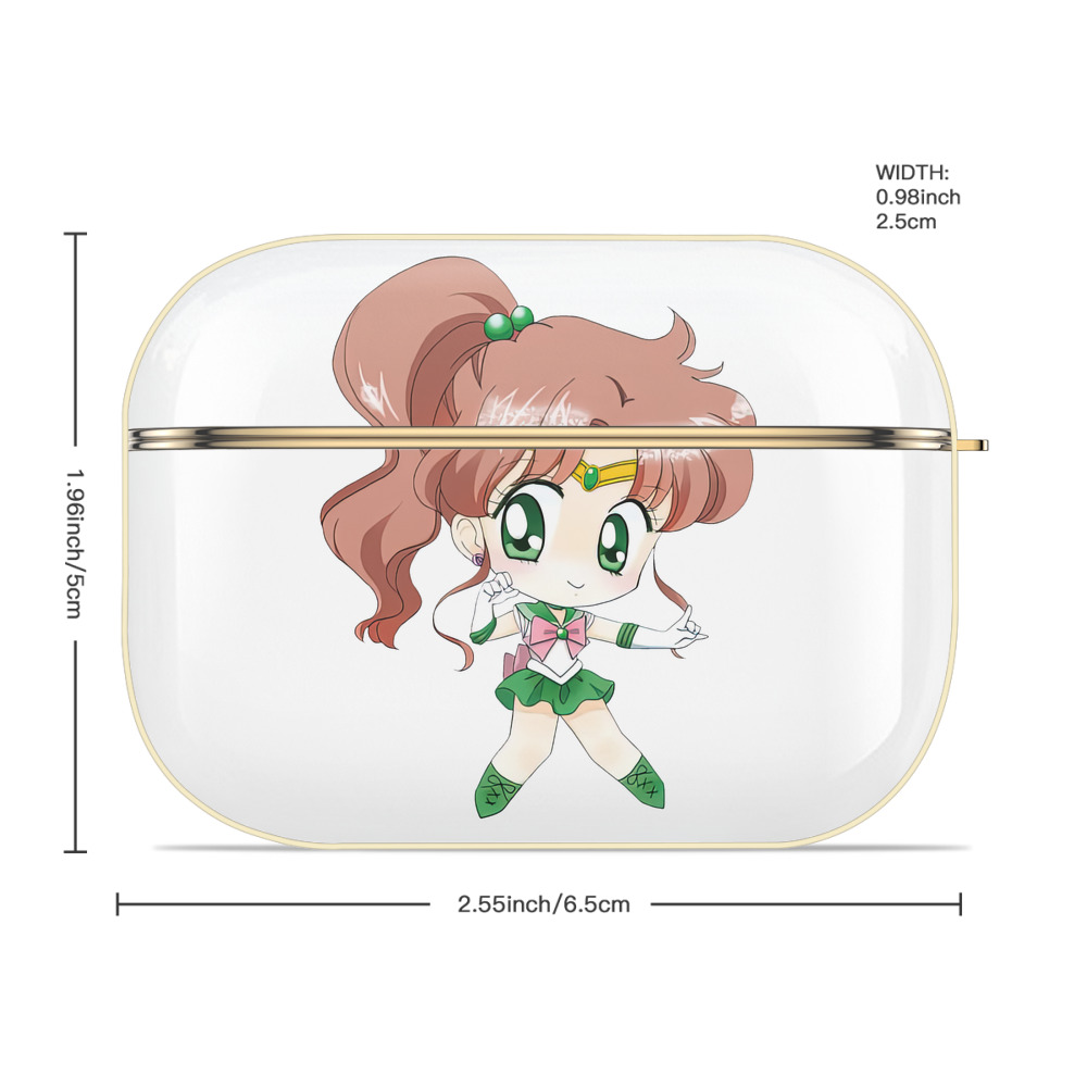 美少女戦士セーラームーン 木野 まこと きの まこと Sailor Moon Kino Makoto （セーラージュピター；Sailor Jupiter） 【AirPods Pro用】ハードシェル保護ケース｜耐衝撃・防指紋・カラビナ付き商品仕様