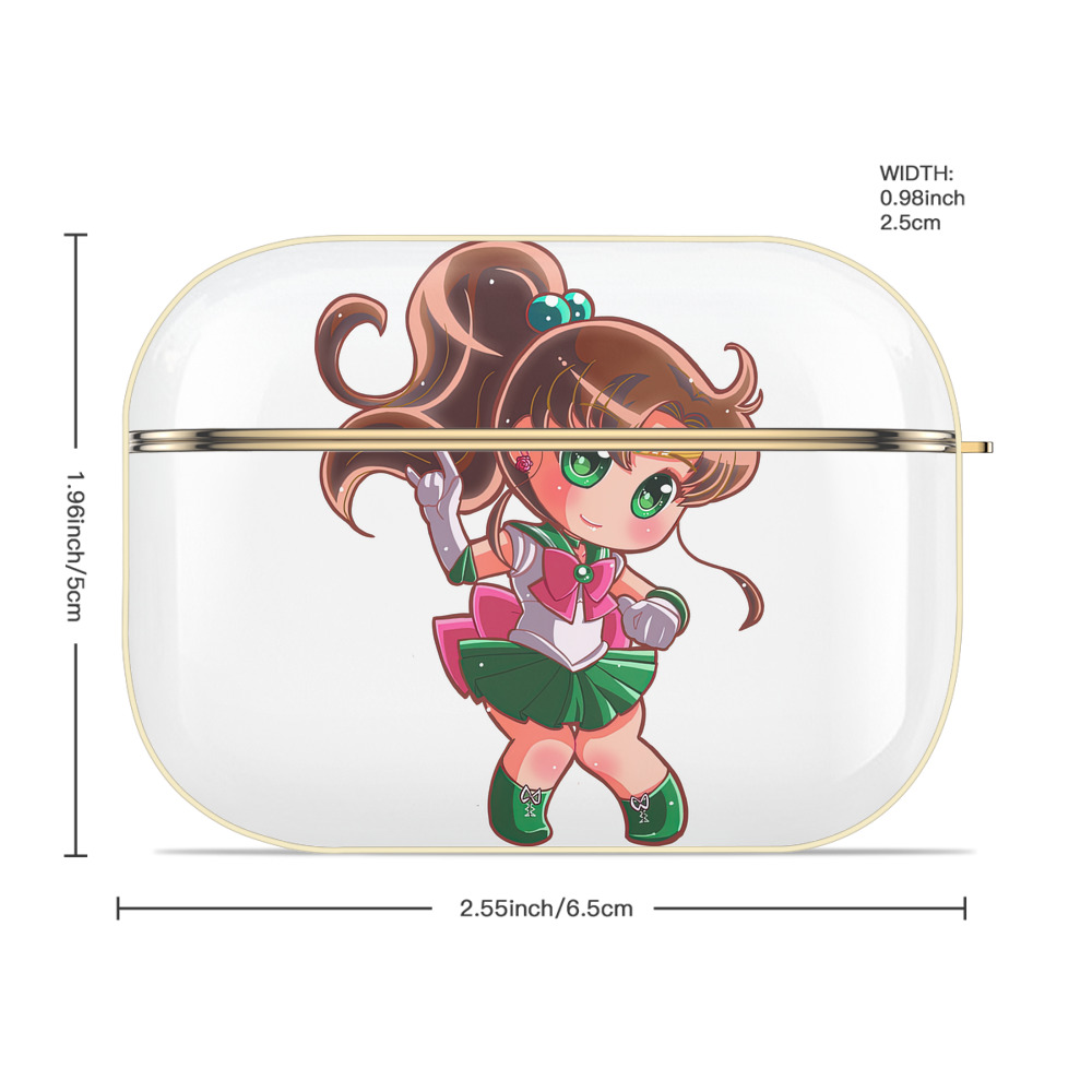 美少女戦士セーラームーン 木野 まこと きの まこと Sailor Moon Kino Makoto （セーラージュピター；Sailor Jupiter） 【AirPods Pro用】ハードシェル保護ケース｜耐衝撃・防指紋・カラビナ付き商品仕様