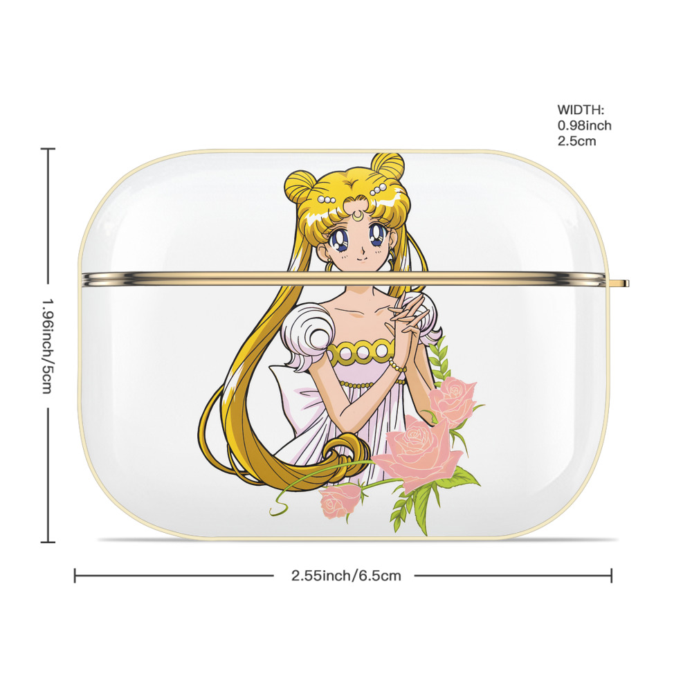 美少女戦士セーラームーン 愛野 美奈子 あいの みなこ Sailor Moon Aino Minako 【AirPods Pro用】ハードシェル保護ケース｜耐衝撃・防指紋・カラビナ付き商品仕様