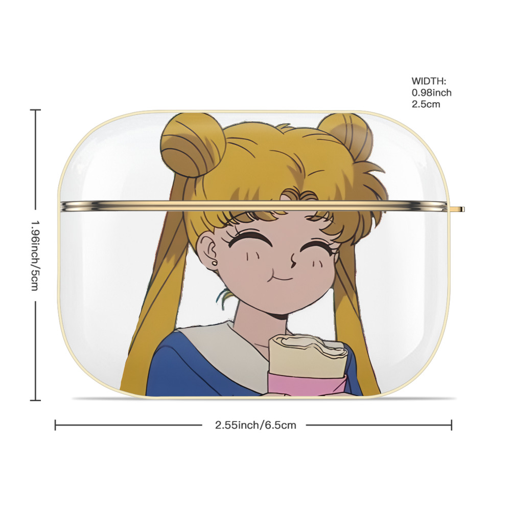 美少女戦士セーラームーン 愛野 美奈子 あいの みなこ Sailor Moon Aino Minako 【AirPods Pro用】ハードシェル保護ケース｜耐衝撃・防指紋・カラビナ付き商品仕様