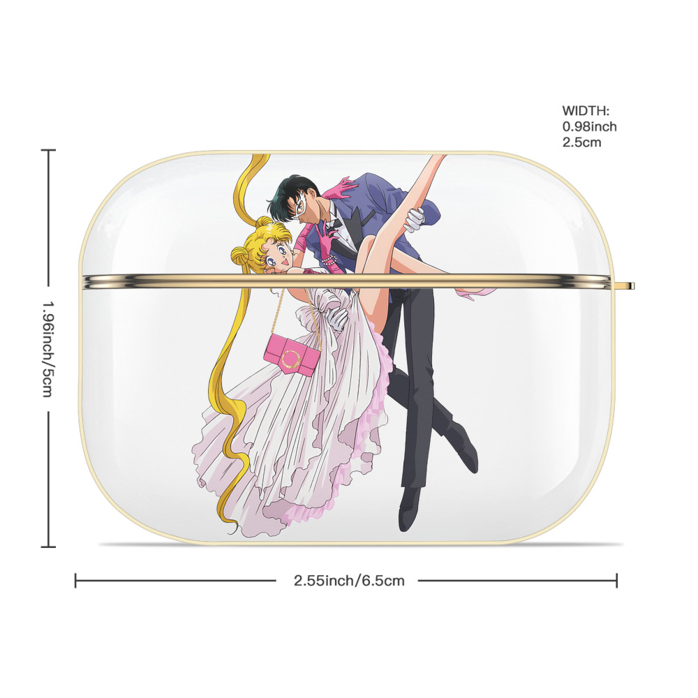 美少女戦士セーラームーン 愛野 美奈子 あいの みなこ Sailor Moon Aino Minako 【AirPods Pro用】ハードシェル保護ケース｜耐衝撃・防指紋・カラビナ付き商品仕様