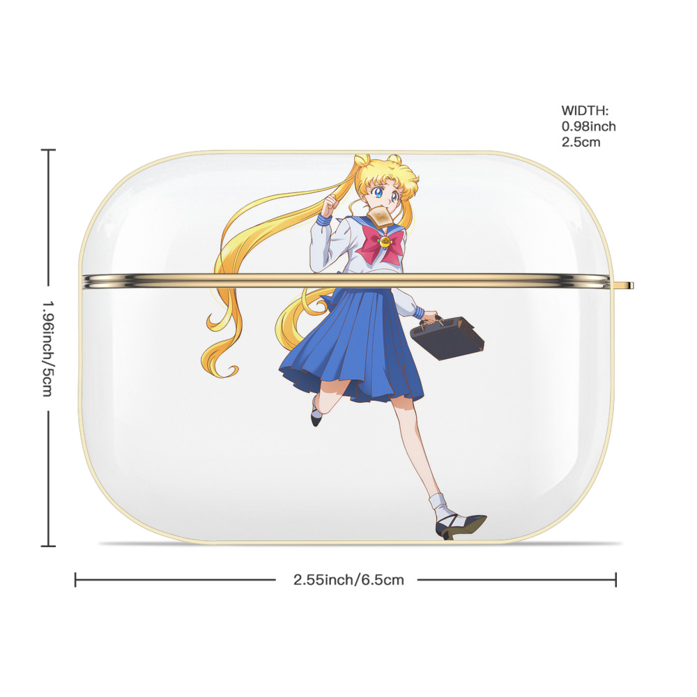 美少女戦士セーラームーン 愛野 美奈子 あいの みなこ Sailor Moon Aino Minako 【AirPods Pro用】ハードシェル保護ケース｜耐衝撃・防指紋・カラビナ付き商品仕様