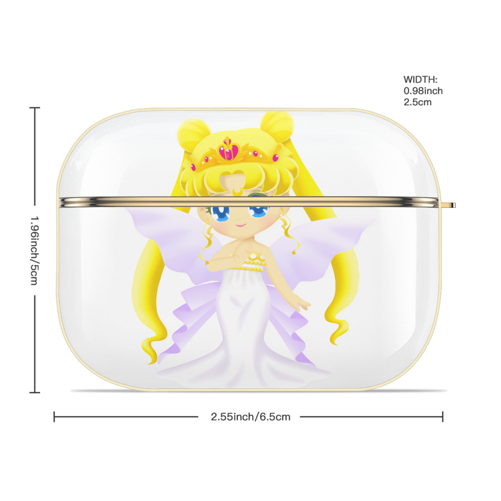 美少女戦士セーラームーン 愛野 美奈子 あいの みなこ Sailor Moon Aino Minako 【AirPods Pro用】ハードシェル保護ケース｜耐衝撃・防指紋・カラビナ付き商品仕様