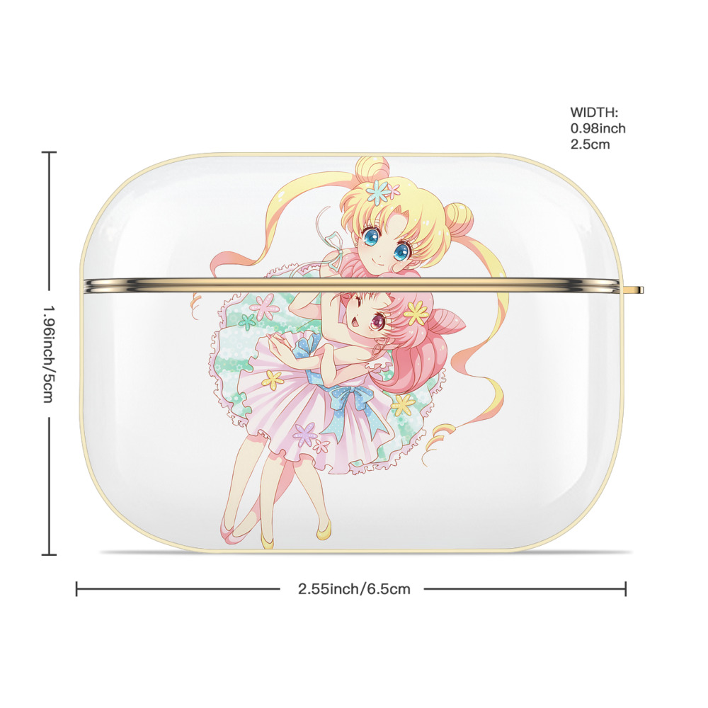 美少女戦士セーラームーン 愛野 美奈子 あいの みなこ Sailor Moon Aino Minako 【AirPods Pro用】ハードシェル保護ケース｜耐衝撃・防指紋・カラビナ付き商品仕様