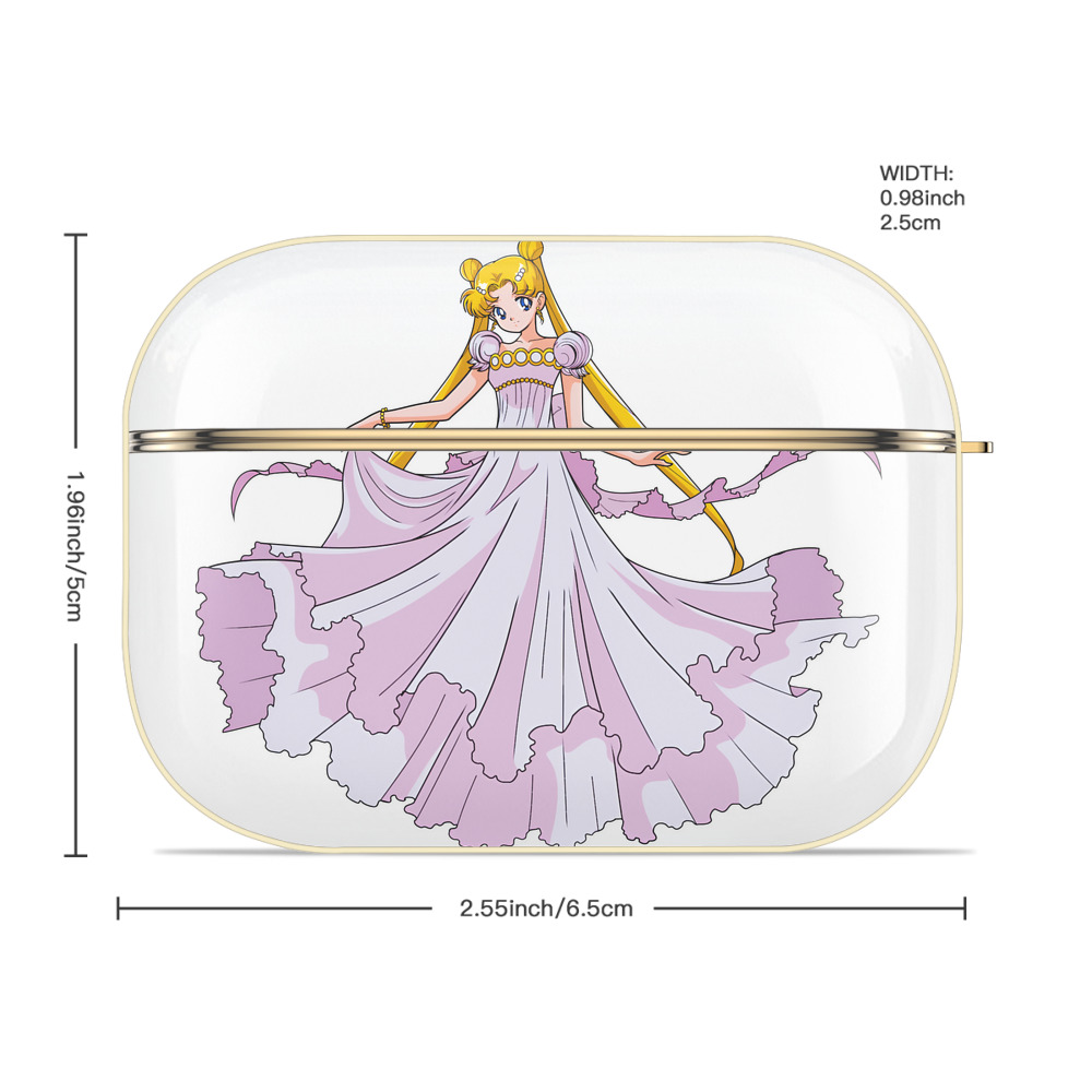 美少女戦士セーラームーン 愛野 美奈子 あいの みなこ Sailor Moon Aino Minako 【AirPods Pro用】ハードシェル保護ケース｜耐衝撃・防指紋・カラビナ付き商品仕様