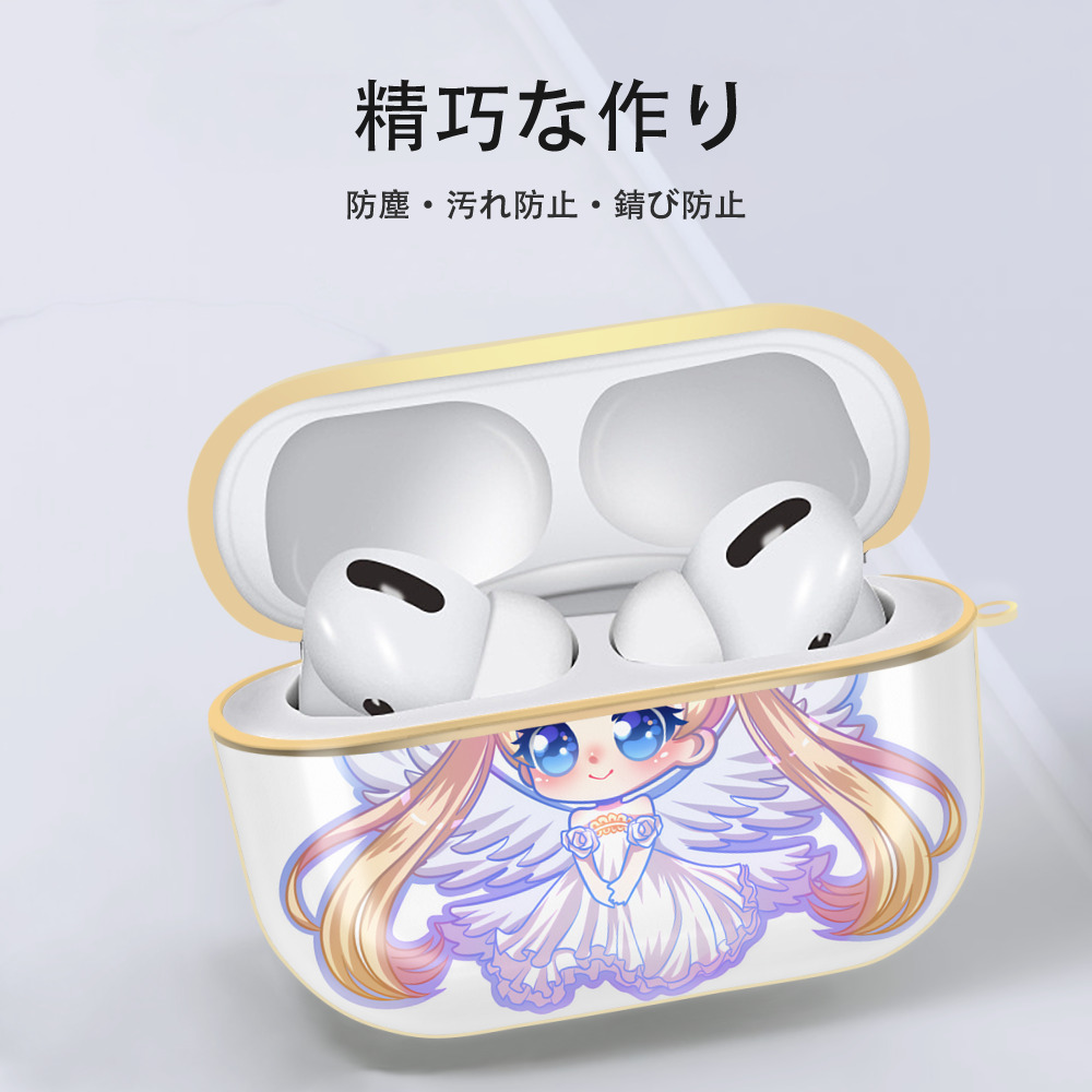 美少女戦士セーラームーン 愛野 美奈子 あいの みなこ Sailor Moon Aino Minako 【AirPods Pro用】ハードシェル保護ケース｜耐衝撃・防指紋・カラビナ付き商品仕様