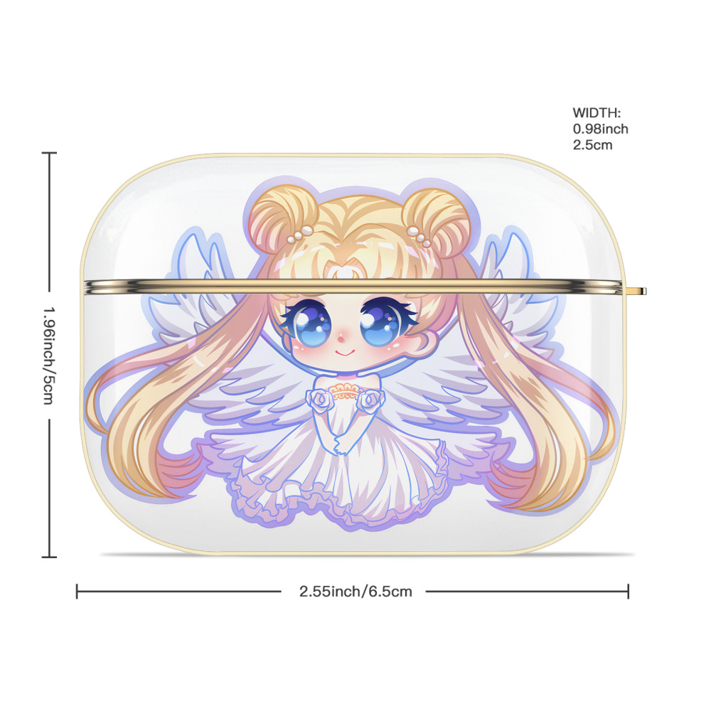 美少女戦士セーラームーン 愛野 美奈子 あいの みなこ Sailor Moon Aino Minako 【AirPods Pro用】ハードシェル保護ケース｜耐衝撃・防指紋・カラビナ付き商品仕様