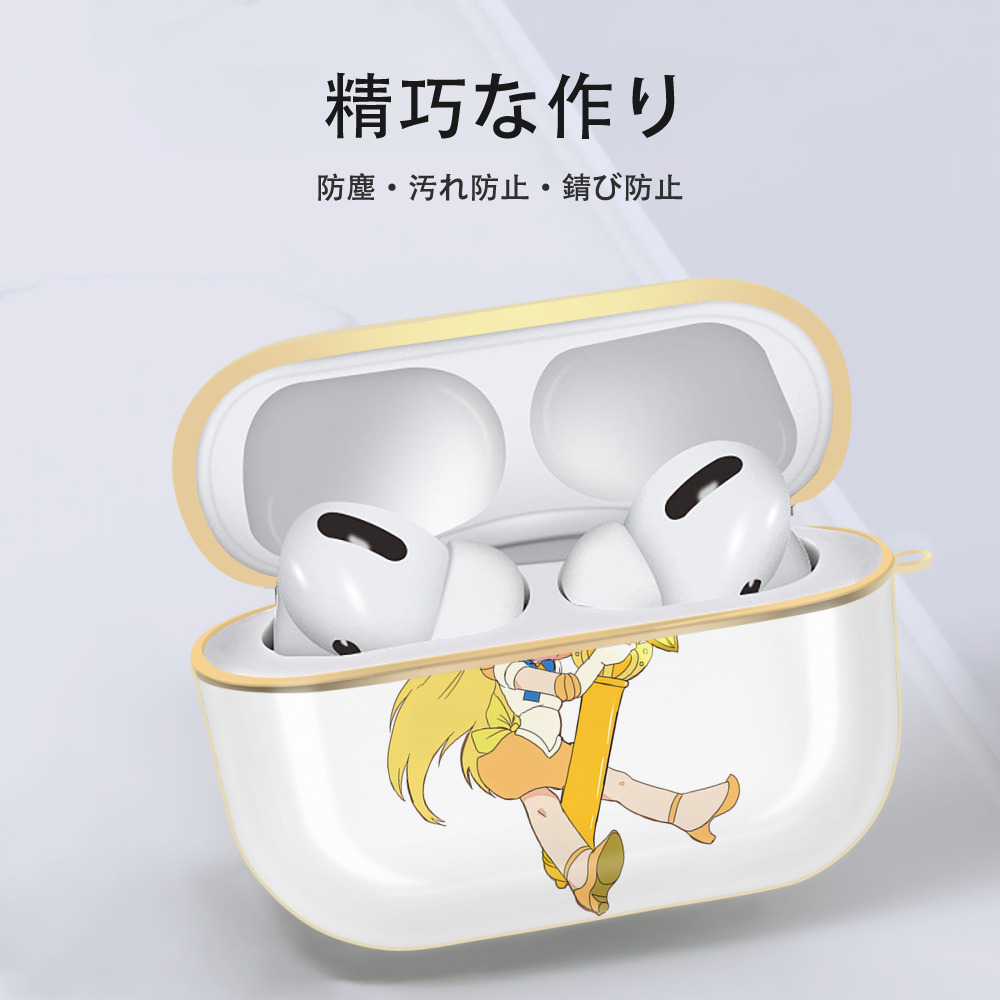 美少女戦士セーラームーン 愛野 美奈子 あいの みなこ Sailor Moon Aino Minako 【AirPods Pro用】ハードシェル保護ケース｜耐衝撃・防指紋・カラビナ付き商品仕様
