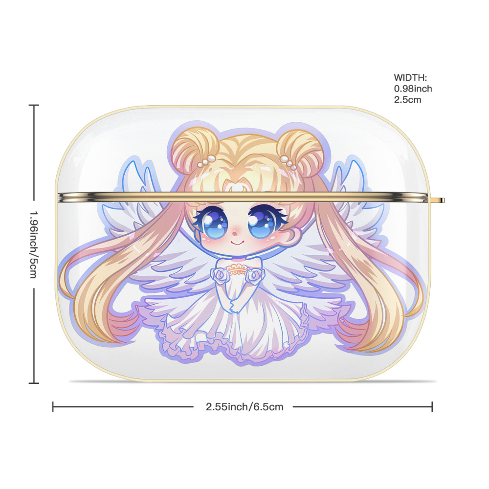 美少女戦士セーラームーン 愛野 美奈子 あいの みなこ Sailor Moon Aino Minako 【AirPods Pro用】ハードシェル保護ケース｜耐衝撃・防指紋・カラビナ付き商品仕様