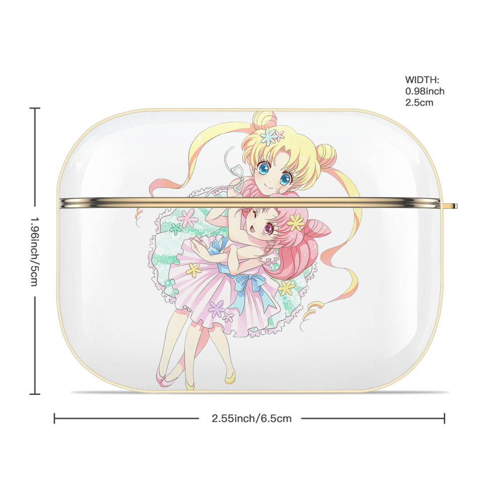 美少女戦士セーラームーン 愛野 美奈子 あいの みなこ Sailor Moon Aino Minako 【AirPods Pro用】ハードシェル保護ケース｜耐衝撃・防指紋・カラビナ付き商品仕様