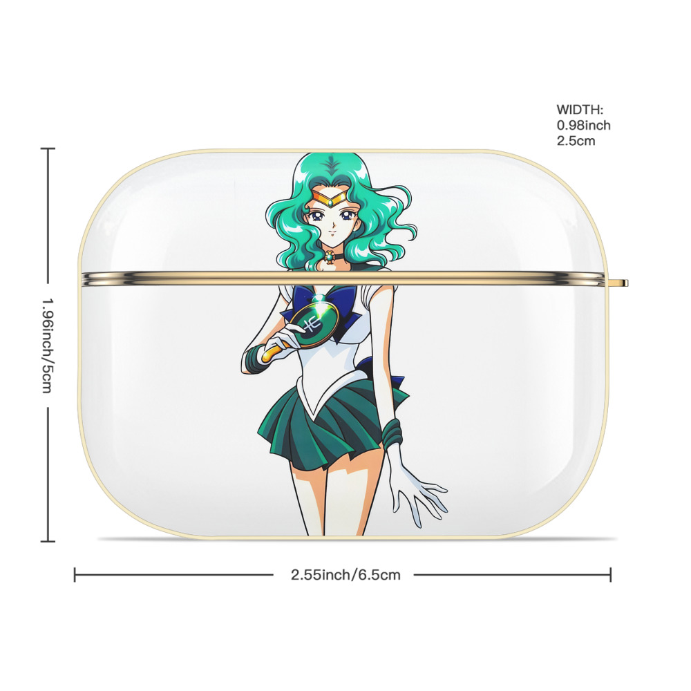 美少女戦士セーラームーン 海王 みちる（かいおう みちる） Sailor Moon Kaiou Michiru 【AirPods Pro用】ハードシェル保護ケース｜耐衝撃・防指紋・カラビナ付き商品仕様